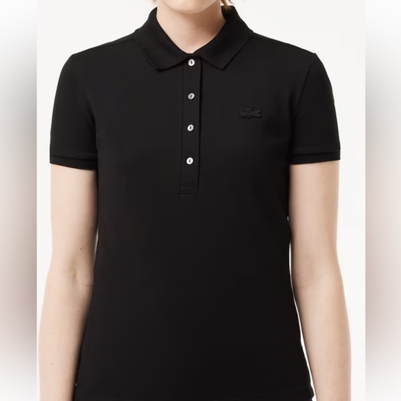 LACOSTE SLIM FIT STRETCH MINI PIQUÉ POLO - Picture 3 of 7